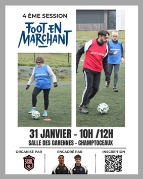 🩷 Initiation foot en marchant ⚫