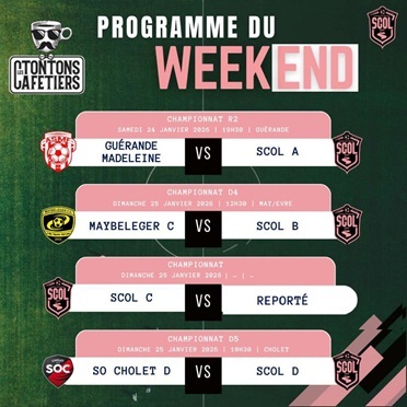 🩷Programme du Week-end⚫