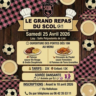 🩷GRAND REPAS DU SCOL ⚽🍴⚫