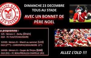 TOUS AVEC SON BONNET DE PERE NOEL LE 23...