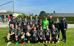 LES U15 QUALIFIES POUR LES 1/4 DE FINALE DU CHALLENGE DE L'ANJOU!!!