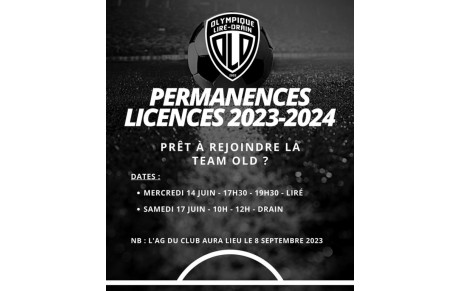 PERMANENCES LICENCES