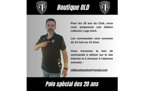 BOUTIQUE : POLO COLLECTOR 20 ANS