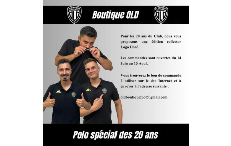 BOUTIQUE : POLO COLLECTOR 20 ANS (04/07/2023)