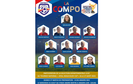SELECTION DEPARTEMENTALE U15F (06/07/2023)