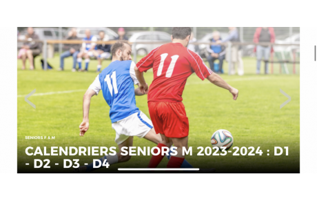 CALENDRIERS D3/D4 - SENIORS B/C (11 AOÛT)