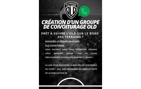 COVOITURAGE DES SUPPORTERS (12 SEPTEMBRE)