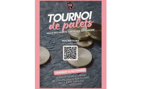 ⚫🩷 TOURNOI DE PALETS 🩷⚫