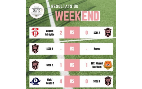 🩷 RÉSULTATS DU WEEK-END ⚫